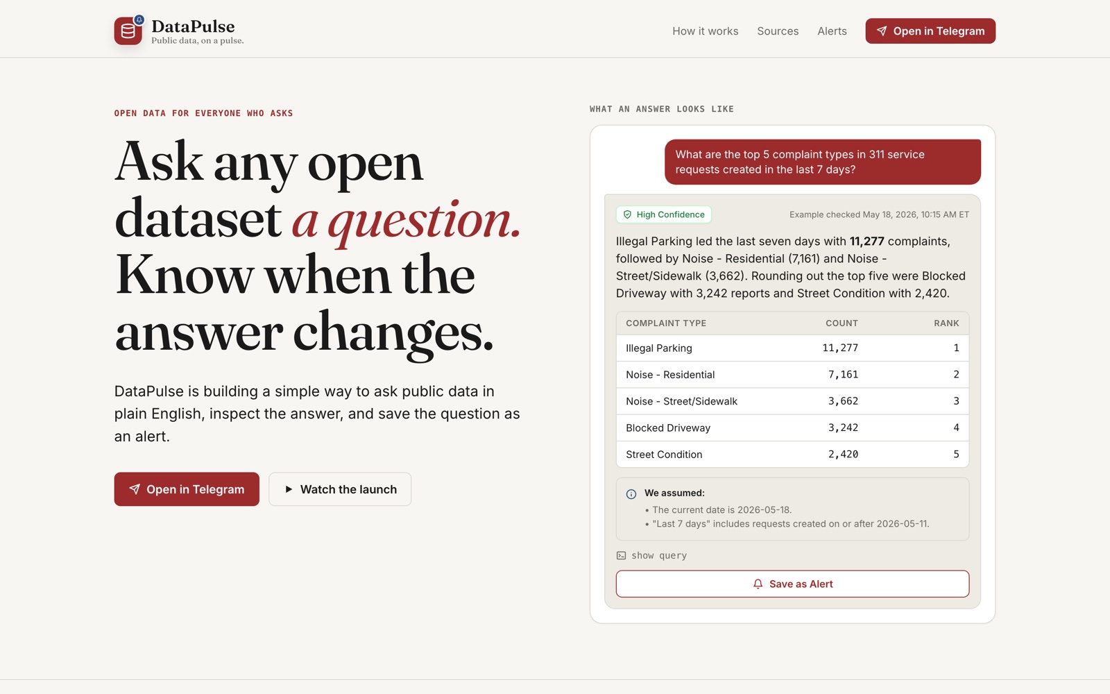 DataPulse — live site